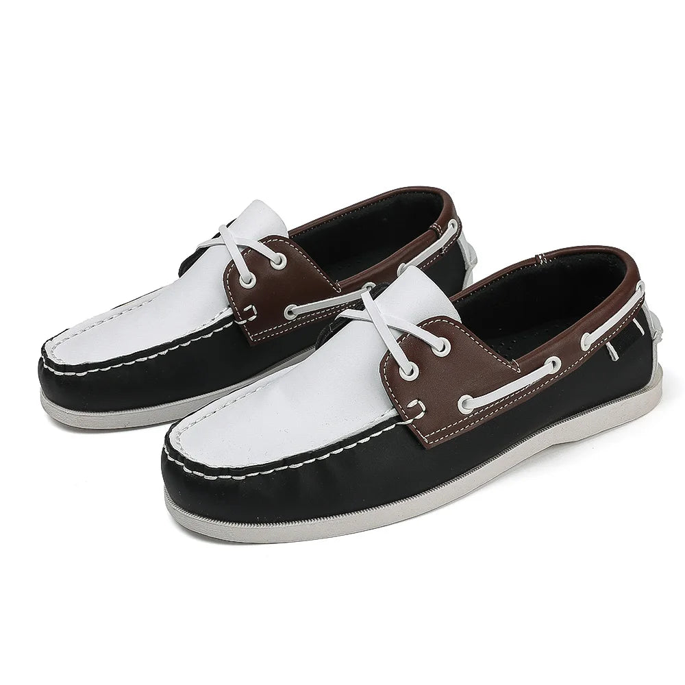 Renford Contrast Stitch Loafers