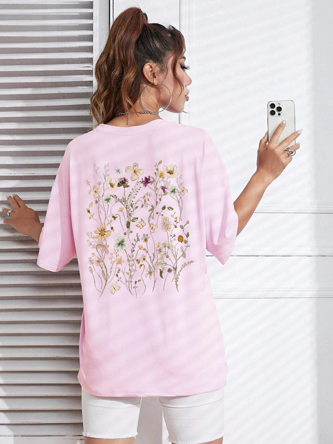 Bloomveil Floral Cotton Tee