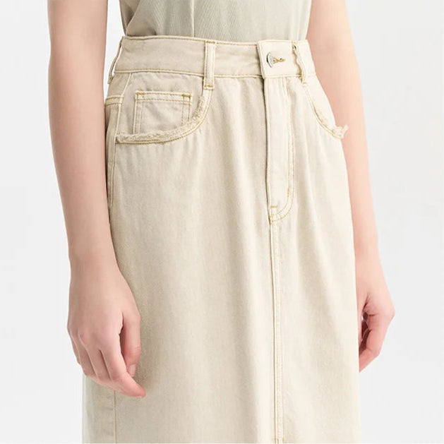 Wild Dove Cotton Denim Skirt