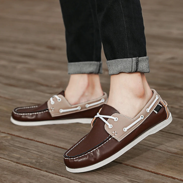 Renford Contrast Stitch Loafers