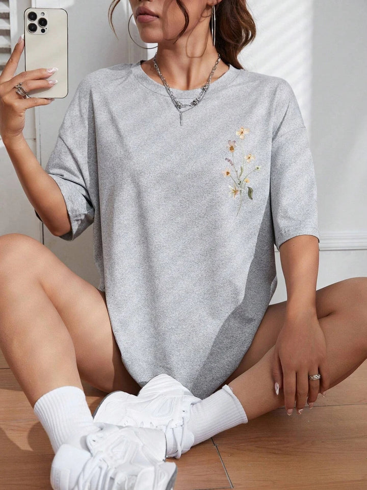 Bloomveil Floral Cotton Tee