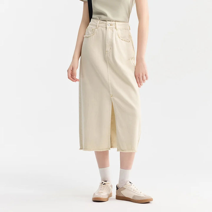 Wild Dove Cotton Denim Skirt