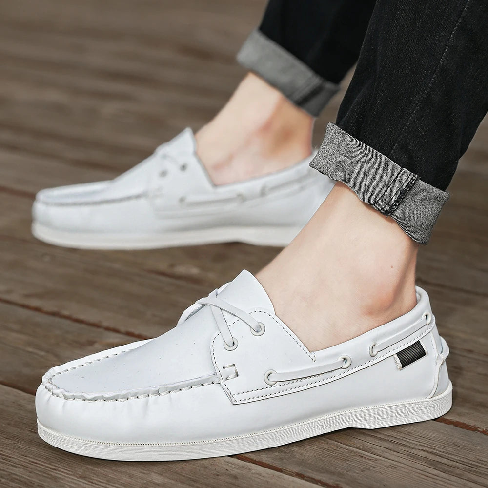 Renford Contrast Stitch Loafers