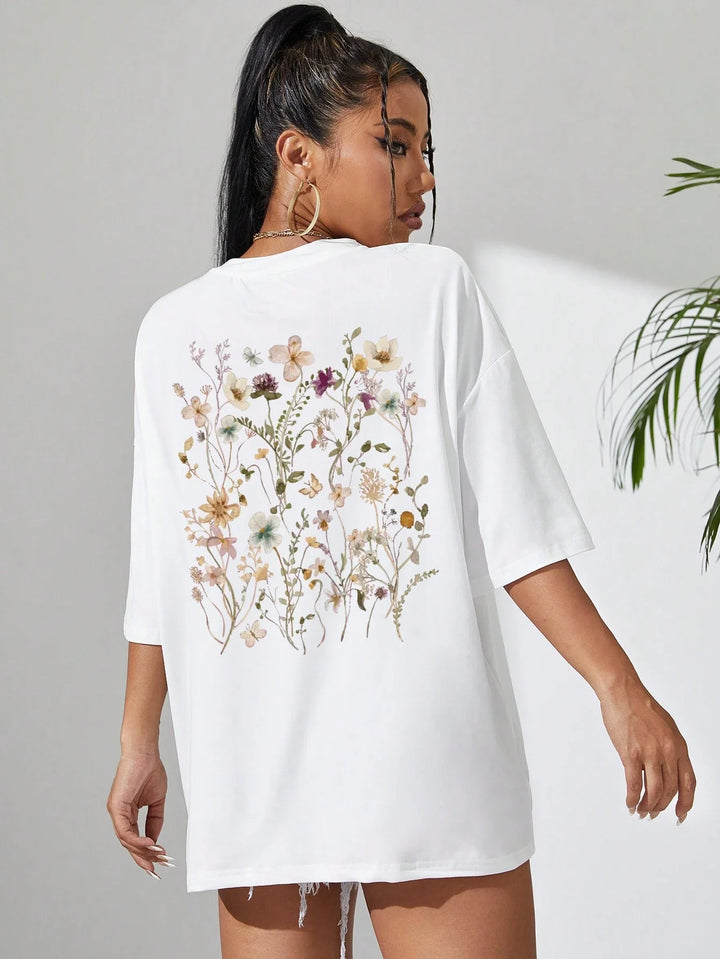 Bloomveil Floral Cotton Tee