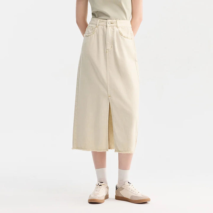 Wild Dove Cotton Denim Skirt