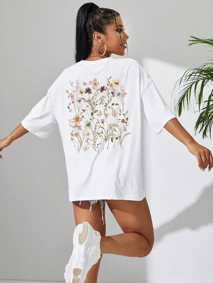 Bloomveil Floral Cotton Tee