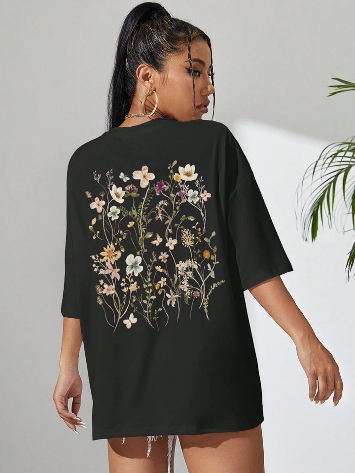 Bloomveil Floral Cotton Tee