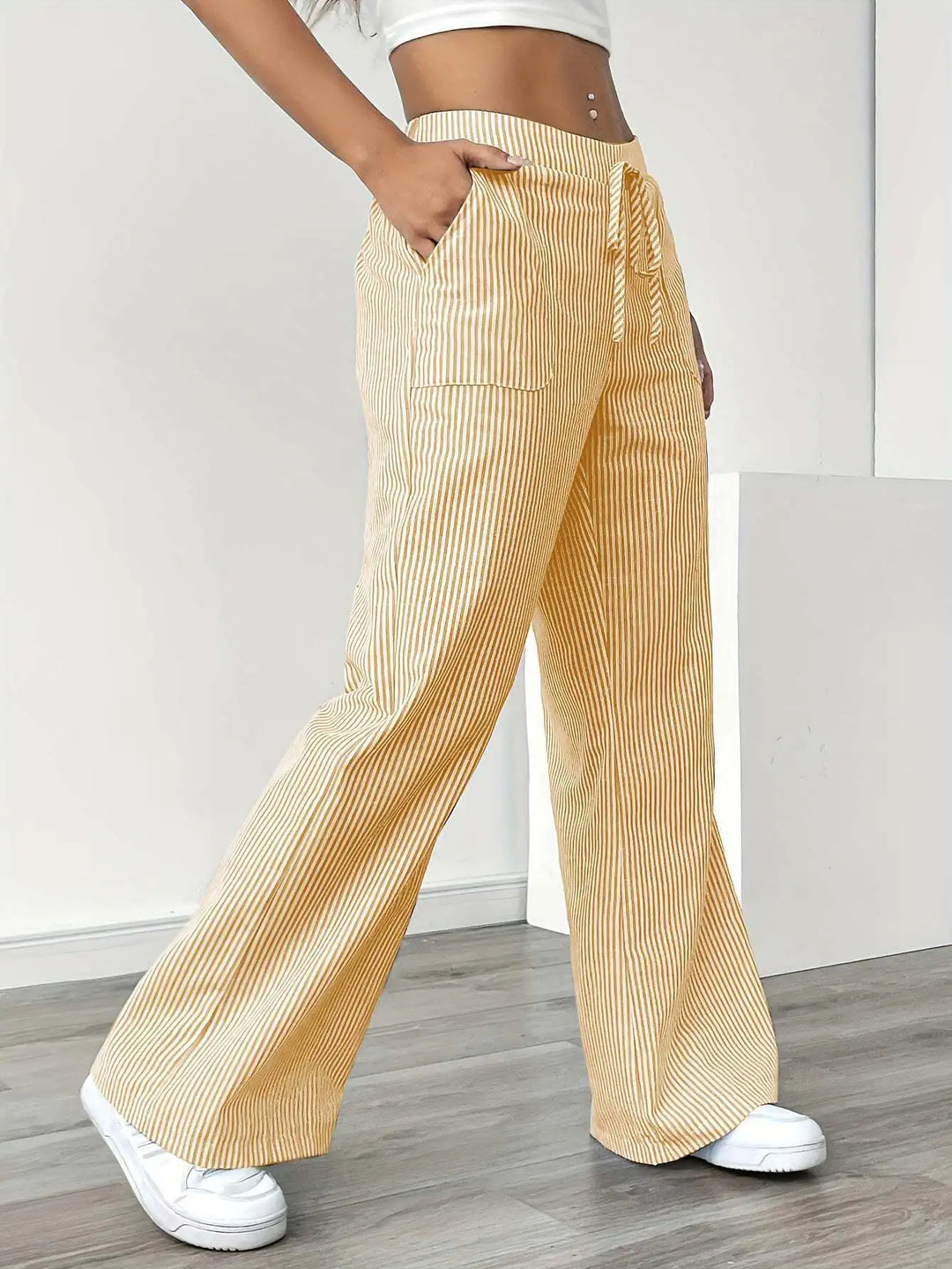 Haze Mode Striped Trousers