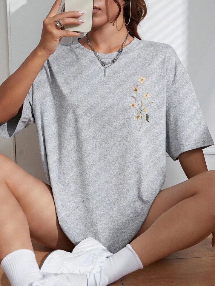 Bloomveil Floral Cotton Tee