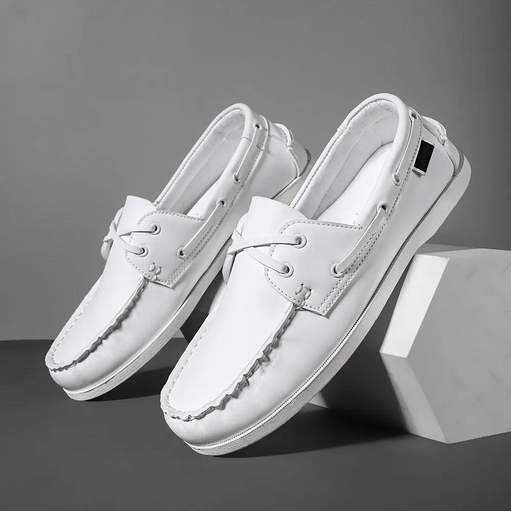 Renford Contrast Stitch Loafers