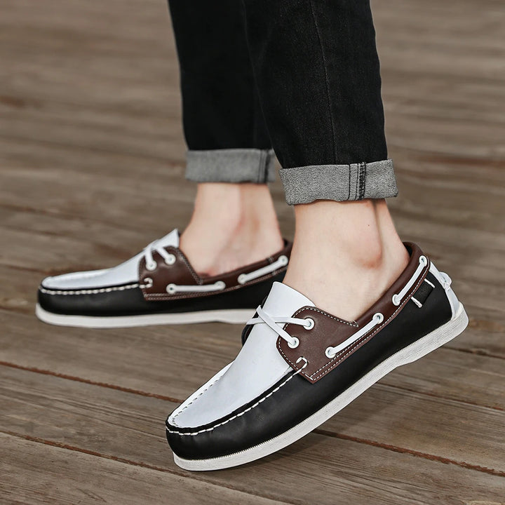 Renford Contrast Stitch Loafers