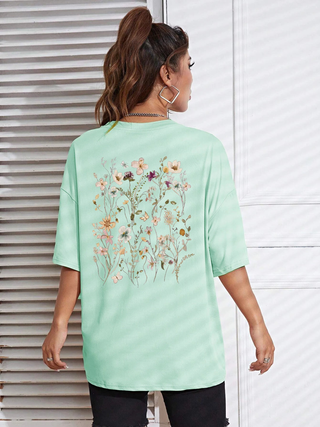 Bloomveil Floral Cotton Tee