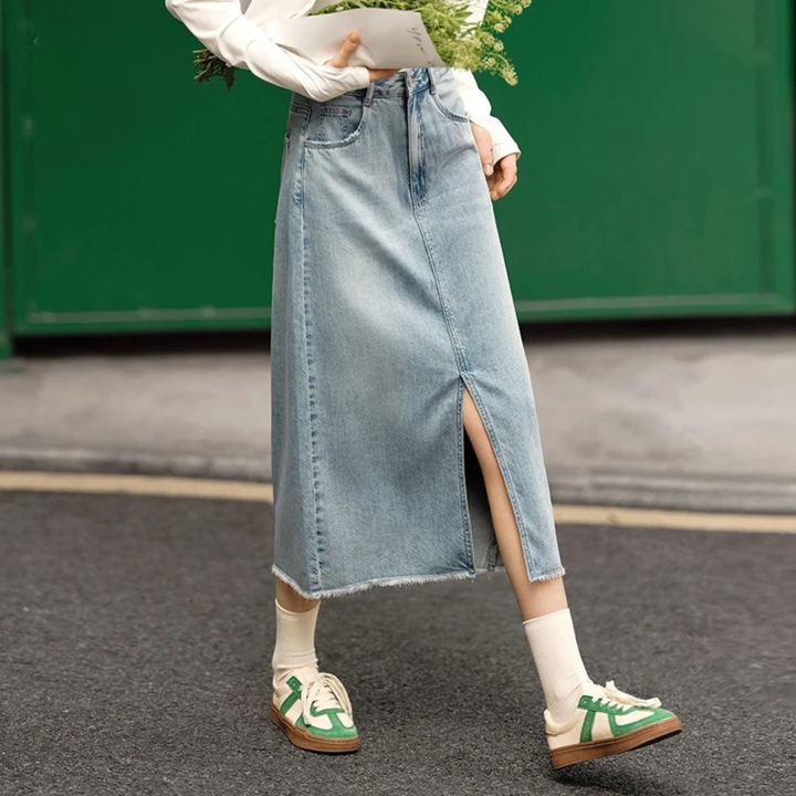 Wild Dove Cotton Denim Skirt