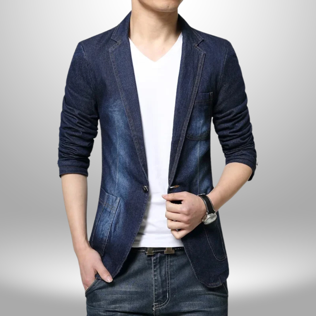 Nolan Flex Denim Blazer