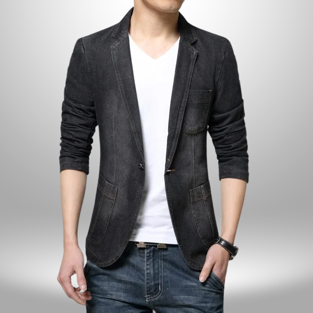 Nolan Flex Denim Blazer